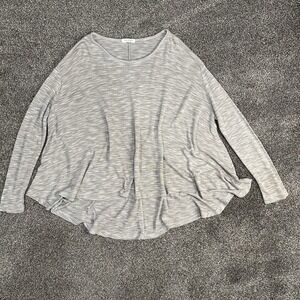 PROMESA‎ Gray Oversized Flowy Crewneck Sweater Size Large Made In USA